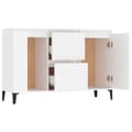 Miniatyrbillede 4 af 9: vidaXL skænk 104x35x70 cm spånplade hvid