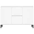 Miniatyrbillede 5 af 9: vidaXL skænk 104x35x70 cm spånplade hvid