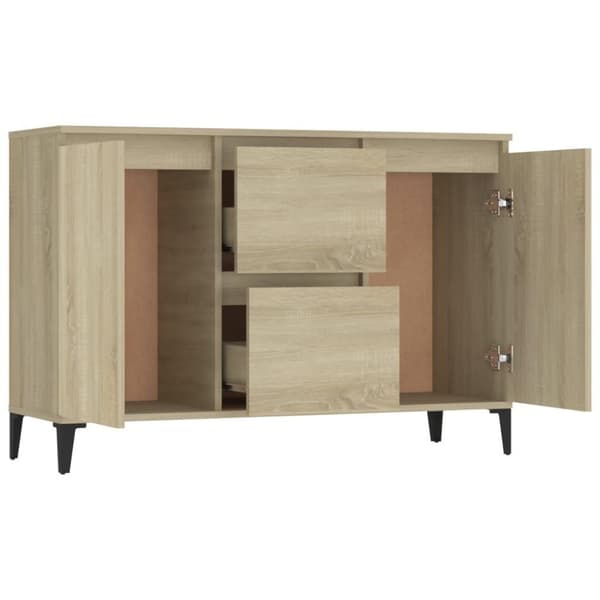 vidaXL Skjenk sonoma eik 104x35x70 cm sponplate