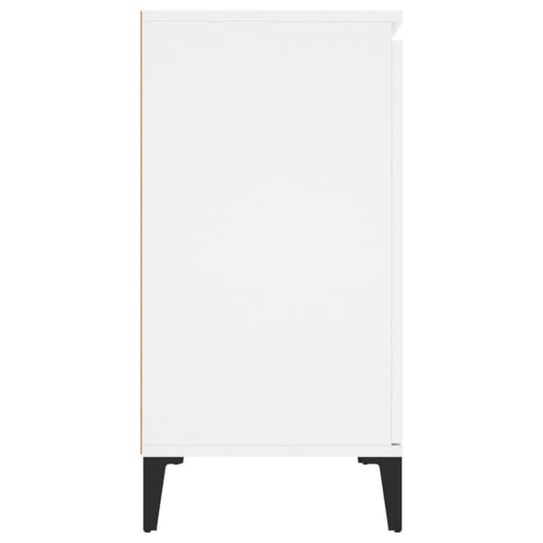 vidaXL Skänk vit 104x35x70 cm spånskiva