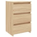 Miniatyrbilde 3 av 10: vidaXL Nattbord 2 stk sonoma eik 40x35x62,5 cm konstruert tre