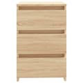 Miniatyrbilde 4 av 10: vidaXL Nattbord 2 stk sonoma eik 40x35x62,5 cm konstruert tre