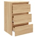 Miniatyrbilde 6 av 10: vidaXL Nattbord 2 stk sonoma eik 40x35x62,5 cm konstruert tre