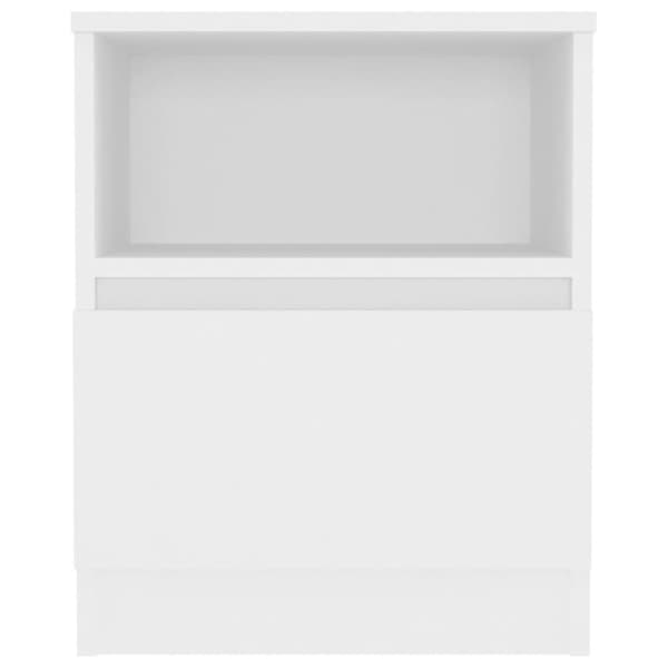 vidaXL Nattbord hvit 40x40x50 cm sponplate