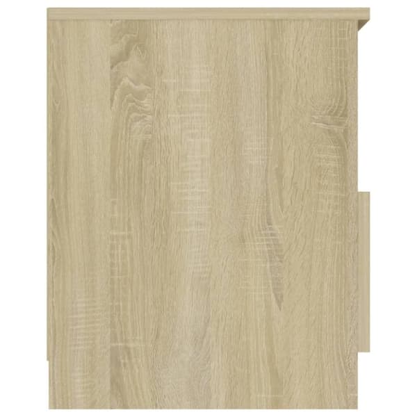 vidaXL Sängbord sonoma-ek 40x40x50 cm spånskiva
