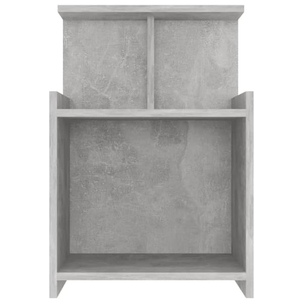 vidaXL Yöpöydät 2 kpl betoninharmaa 40x35x60 cm lastulevy