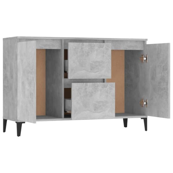 vidaXL Senkki betoninharmaa 104x35x70 cm lastulevy