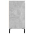 Pikkukuva 6 / 9: vidaXL Senkki betoninharmaa 104x35x70 cm lastulevy