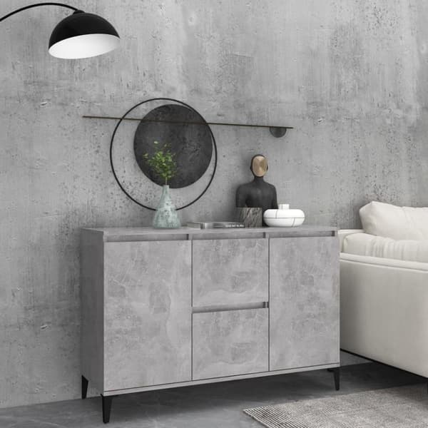 vidaXL Senkki betoninharmaa 104x35x70 cm lastulevy