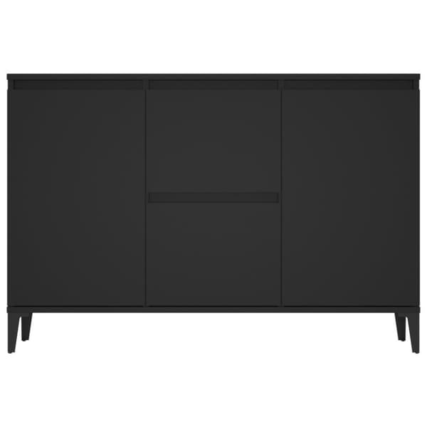vidaXL Skjenk svart 104x35x70 cm sponplate