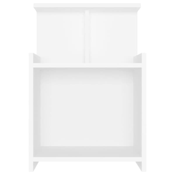 vidaXL Nattbord hvit 40x35x60 cm sponplate