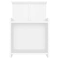 Miniatyrbilde 4 av 9: vidaXL Nattbord hvit 40x35x60 cm sponplate