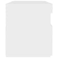 Pikkukuva 11 / 11: vidaXL Yöpöytä LED-valoilla valkoinen 60x35x40 cm tekninen puu