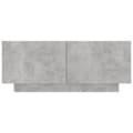 Pikkukuva 5 / 10: vidaXL Yöpöytä betoninharmaa 100x35x40 cm lastulevy
