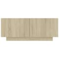 Miniatyrbilde 5 av 10: vidaXL Nattbord sonoma eik 100x35x40 cm sponplate