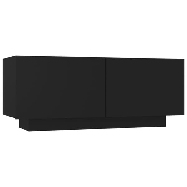 vidaXL Sängbord svart 100x35x40 cm spånskiva