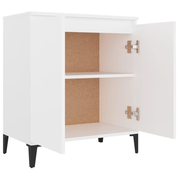 vidaXL skænk 60x35x70 cm spånplade hvid