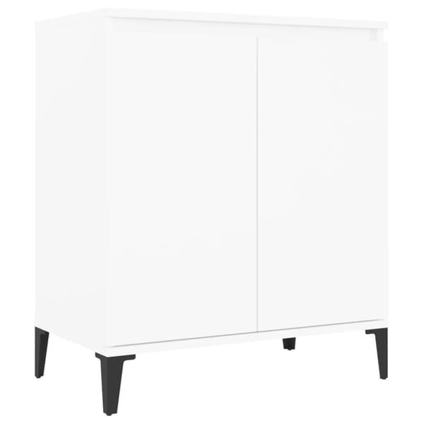 vidaXL skænk 60x35x70 cm spånplade hvid
