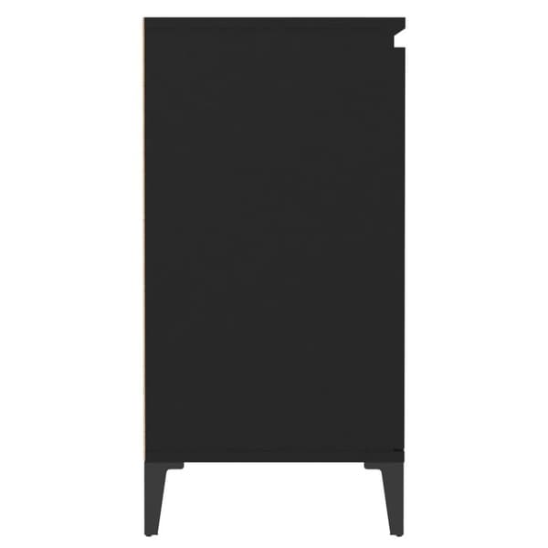 vidaXL Skjenk svart 60x35x70 cm sponplate