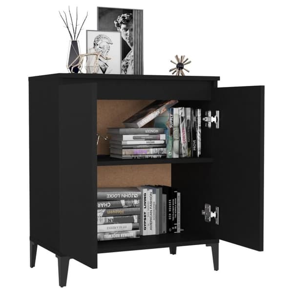 vidaXL Senkki musta 60x35x70 cm lastulevy