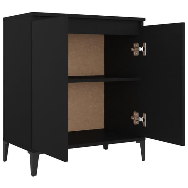 vidaXL Senkki musta 60x35x70 cm lastulevy