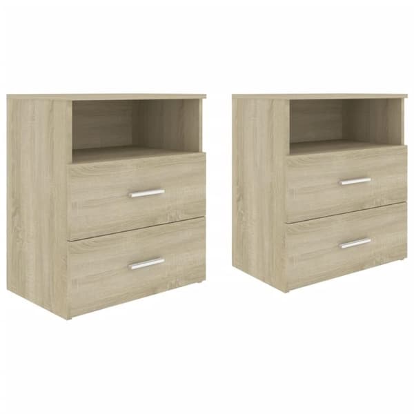 vidaXL Nattbord 2 stk sonoma eik 50x32x60 cm