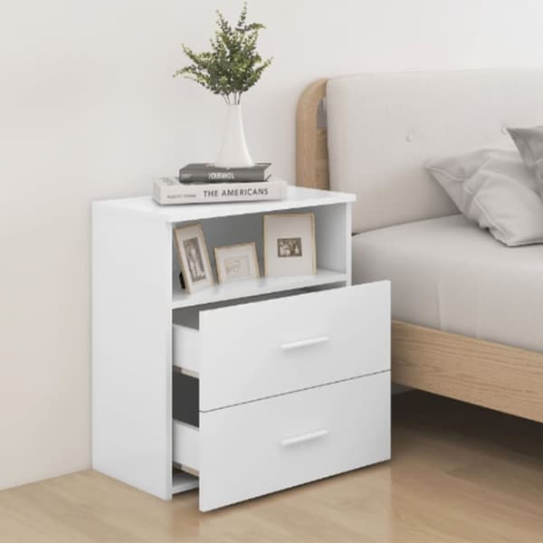 vidaXL sengeskabe 2 stk. 50x32x60 cm hvid