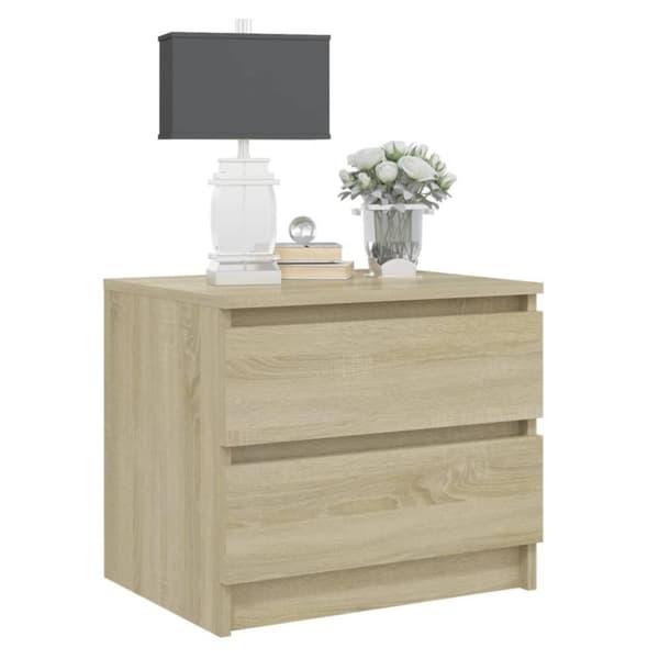 vidaXL Nattbord 2 stk sonoma eik 50x39x43,5 cm sponplate