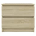 Miniatyrbilde 5 av 8: vidaXL Nattbord 2 stk sonoma eik 50x39x43,5 cm sponplate