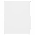 Miniatyrbilde 6 av 10: vidaXL Nattbord 2 stk hvit 40x40x50 cm sponplate