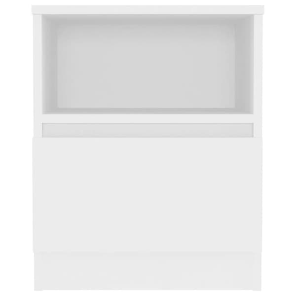 vidaXL sengeborde 2 stk. 40x40x50 cm spånplade hvid