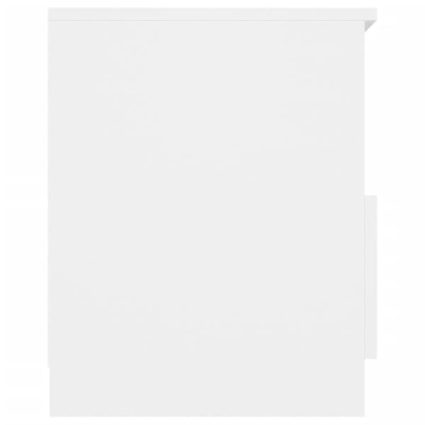 vidaXL sengeborde 2 stk. 40x40x50 cm spånplade hvid