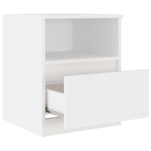 vidaXL sengeborde 2 stk. 40x40x50 cm spånplade hvid