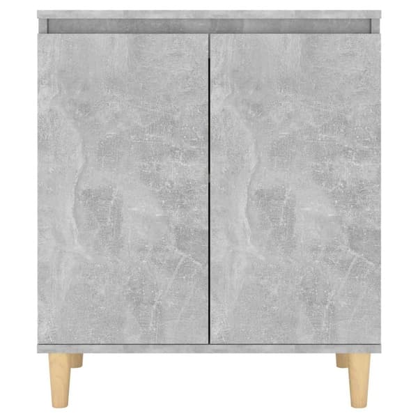 vidaXL Senkki täyspuujaloilla betoninharmaa 60x35x70cm lastulevy