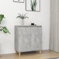 Pikkukuva 10 / 10: vidaXL Senkki täyspuujaloilla betoninharmaa 60x35x70cm lastulevy