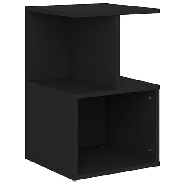 vidaXL Sängbord svart 35x35x55 cm spånskiva