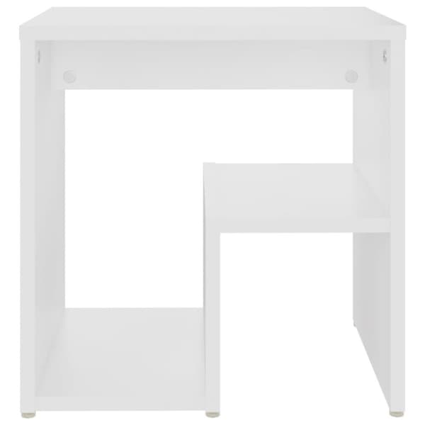 vidaXL Nattbord hvit 40x30x40 cm sponplate