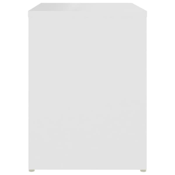 vidaXL Nattbord hvit 40x30x40 cm sponplate