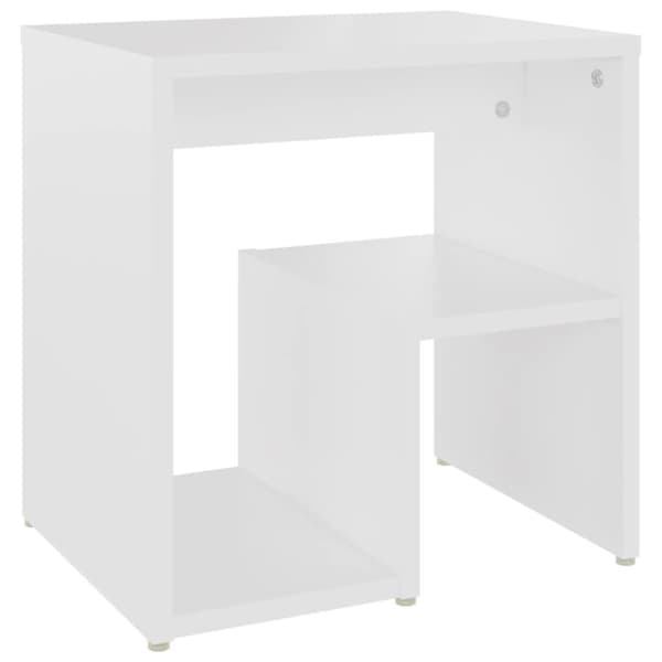 vidaXL Nattbord hvit 40x30x40 cm sponplate