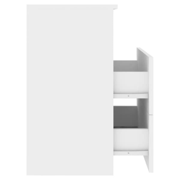 vidaXL Nattbord hvit 50x32x60 cm