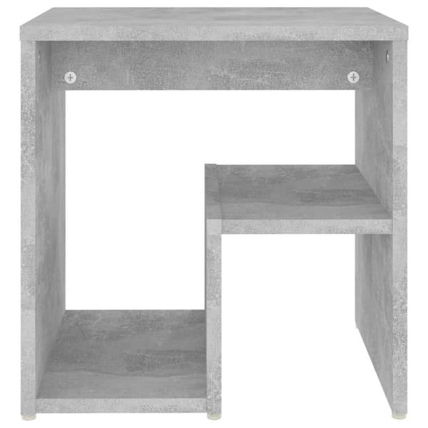 vidaXL Sängbord betonggrå 40x30x40 cm spånskiva