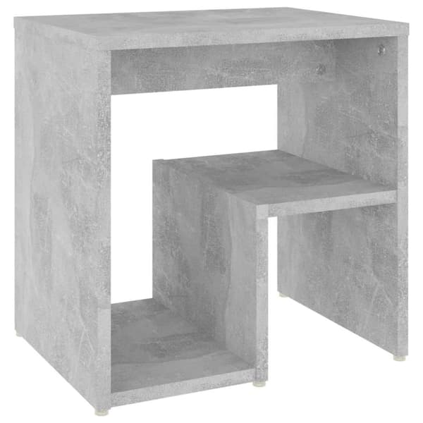 vidaXL Sängbord betonggrå 40x30x40 cm spånskiva