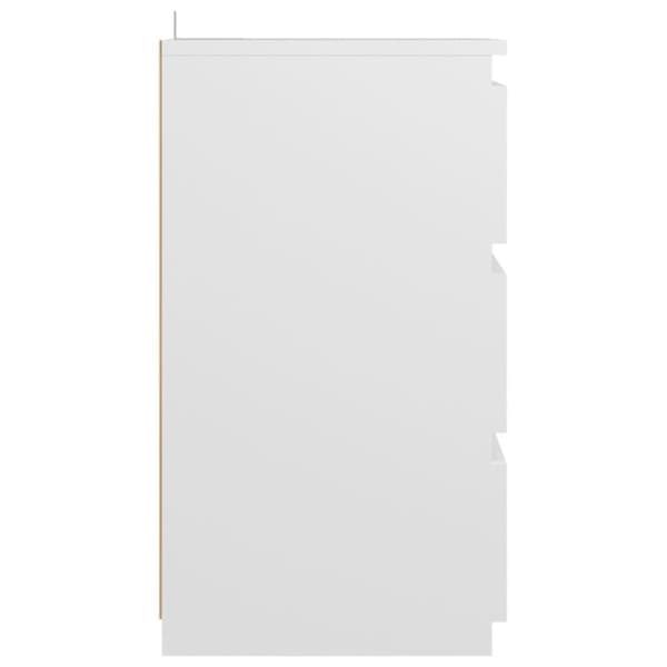 vidaXL sengeskab 40x35x62,5 cm spånplade hvid