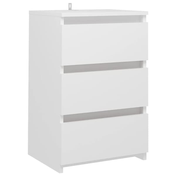 vidaXL sengeskab 40x35x62,5 cm spånplade hvid