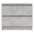 Pikkukuva 5 / 8: vidaXL Yöpöydät 2 kpl betoninharmaa 50x39x43,5 cm lastulevy