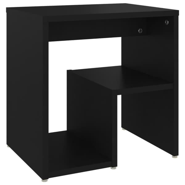 vidaXL sengeskab 40x30x40 cm spånplade sort