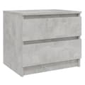 Pikkukuva 2 / 8: vidaXL Yöpöytä betoninharmaa 50x39x43,5 cm lastulevy