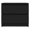 Miniatyrbilde 5 av 7: vidaXL Nattbord 2 stk svart 50x39x43,5 cm sponplate