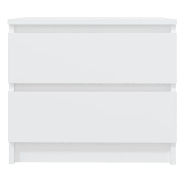 vidaXL Nattbord 2 stk hvit 50x39x43,5 cm sponplate