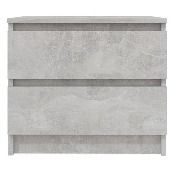 vidaXL Nattbord betonggrå 50x39x43,5 cm sponplate